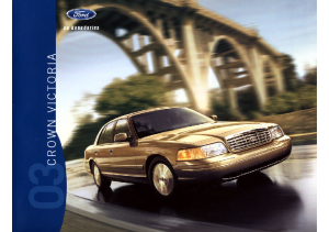 2003 Ford 24-page Sales Brochure Crown Victoria Taurus Windstar Van Focus ZX2 