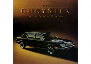 LeBaron New Yorker Fifth Avenue 1987 Chrysler Cars Sales Brochure 