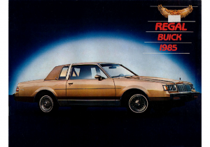 Original 1986 Buick T-Type Sales Brochure 86 Gran Sport Regal Riviera 