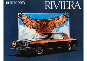 1986 Buick Riviera Color Brochure Catalog Prospekt 