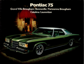 1975 Pontiac 20-page Sales Brochure LeMans Firebird Astre Grand Prix Bonneville 